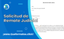 Formato de Solicitud de Remate Judicial, Modelo en Word o PDF
