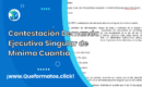 Formato de Contestación Demanda Ejecutiva Singular de Mínima Cuantía