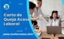 Formato de Queja Acoso Laboral, Modelo Word o PDF