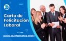 Formato de Carta de Felicitación Laboral, 4 Ejemplos