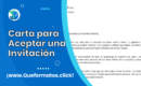 Formato de Carta para Aceptar una Invitación