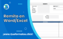 Formato de Remito en Word/Excel ¡Descargable!