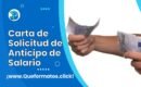 Formato de Carta de Solicitud de Anticipo de Salario Word/PDF