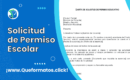 Formato de Carta de Solicitud de Permiso Escolar: Modelo y Guia para llamarla
