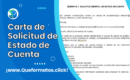 Formato de Carta de Solicitud de Estado de Cuenta