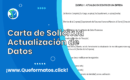 Formato de Carta de Solicitud Actualización de Datos: Modelo y Guia para Llenarla