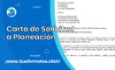 Formato de Carta de Solicitud a Planeación: Modelo y Guia para hacerla