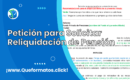 Formato de Petición para Solicitar Reliquidación de Pensión: Guía y Modelo en Word