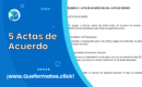 Formato de Acta de Acuerdo en Word o PDF: 5 Modelos