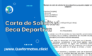 Formato de Carta de Solicitud Beca Deportiva: Guía y modelo en Word