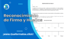 Formato de Reconocimiento de Huellas en Word