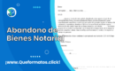 Formato de Abandono de Bienes en una Sucesión Notarial