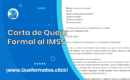Formato de Carta de Queja Formal al IMSS: Modelo y Guia