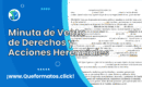 Formato de Venta de Derechos y Acciones Herenciales: Modelo Descargable