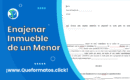 Formato de Licencia para Enajenar Inmueble de un Menor