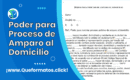 Formato de Poder para Proceso de Amparo al Domicilio