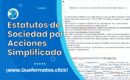 Formato de Estatutos de Sociedad por Acciones Simplificada (S.A.S.)