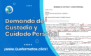 Formato de Demanda de Custodia y Cuidado Personal