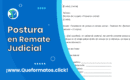 Formato de Postura en Remate Judicial: Electrónica y Presencial