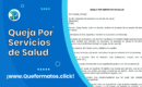 Formato de Carta de Queja por Servicios de Salud